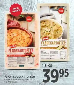 MENY PEKA FLØDEKARTOFLER tilbud