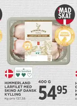 MENY HIMMERLAND LÅRFILET MED SKIND AF DANSK KYLLING tilbud