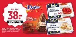MENY DAIM KAGE, HINDBÆR ELLER CITRON MARENGS TÆRTER tilbud