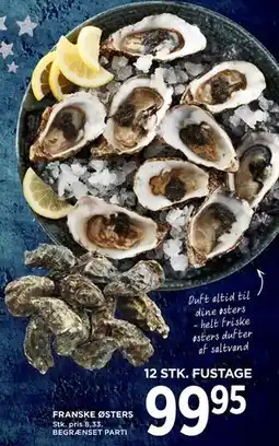MENY FRANSKE ØSTERS tilbud
