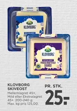 MENY KLOVBORG SKIVEOST tilbud