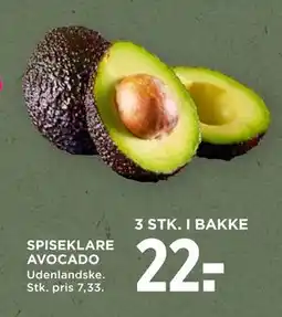 MENY SPISEKLARE AVOCADO tilbud