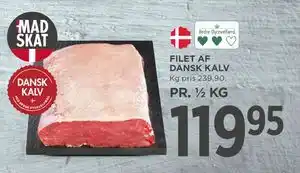 MENY FILET AF DANSK KALV tilbud