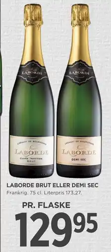 MENY LABORDE BRUT ELLER DEMI SEC tilbud