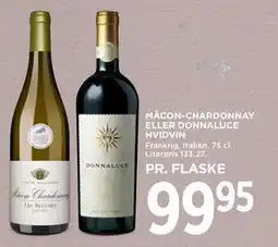 MENY MÂCON-CHARDONNAY ELLER DONNALUCE HVIDVIN tilbud