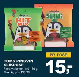 Let-Køb TOMS PINGVIN SLIKPOSE tilbud