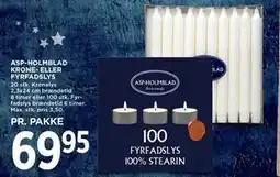 MENY ASP-HOLMBLAD KRONE- ELLER FYRFADSLYS tilbud