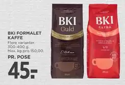 MENY BKI FORMALET KAFFE tilbud
