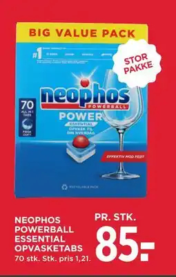 MENY NEOPHOS POWERBALL ESSENTIAL OPVASKETABS tilbud