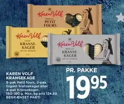 MENY KAREN VOLF KRANSEKAGE tilbud