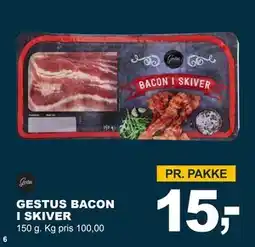 Let-Køb GESTUS BACON I SKIVER tilbud