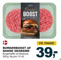 Let-Køb BURGERBOOST AF DANSK OKSEKØD tilbud