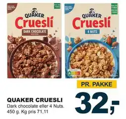 Let-Køb QUAKER CRUESLI tilbud