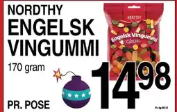 ABC Lavpris Nordthy Engelsk Vingummi tilbud