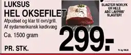 ABC Lavpris Norlyk luksus hel oksefilet tilbud