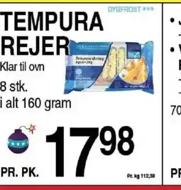 ABC Lavpris Tempura rejer tilbud