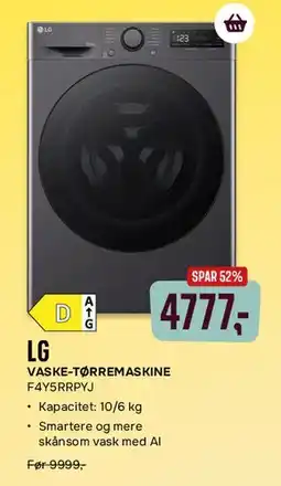 Skousen LG vaske-tørremaskine tilbud