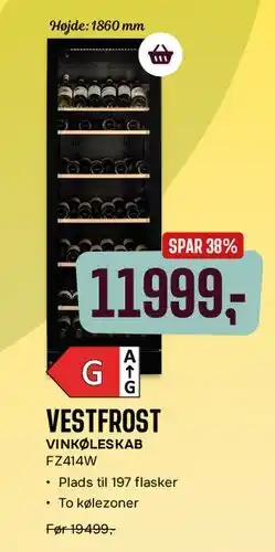 Skousen VESTFROST vinkøleskab tilbud