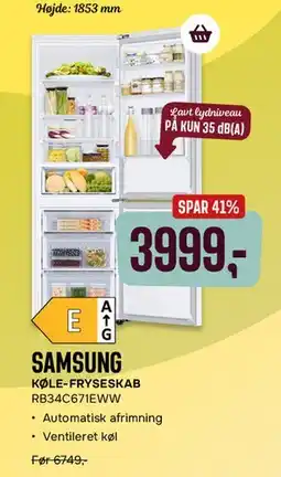 Skousen Samsung køle-fryseskab tilbud