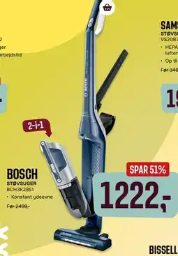 Skousen BOSCH STØVSUGER BCH3K2851 tilbud
