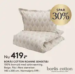 SENG BORÅS COTTON ROANNE SENGETØJ tilbud