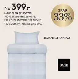 SENG HØIE ELEN SENGETØJ tilbud