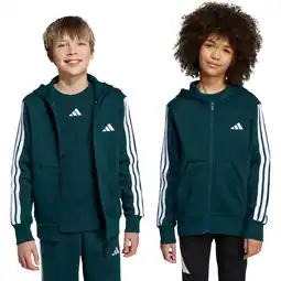 Sport 24 adidas 3-Stripes Full Zip Hættetrøje Børn tilbud