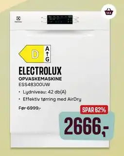 Skousen ELECTROLUX OPVASKEMASKINE ESS48300UW tilbud