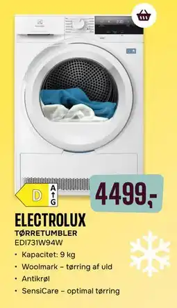Skousen ELECTROLUX TØRRETUMBLER EDI731W94W tilbud