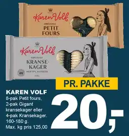 Let-Køb KAREN VOLF (PR. PAKKE) tilbud