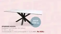 Daells Bolighus SPISEBORD HEAVEN tilbud