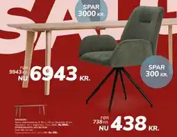 Daells Bolighus SPISEBORDSSTOL MED BETRÆK tilbud