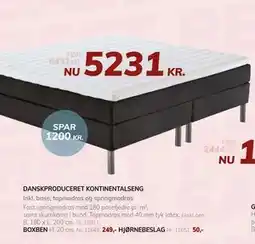 Daells Bolighus DANSKPRODUCERET KONTINENTALSENG tilbud