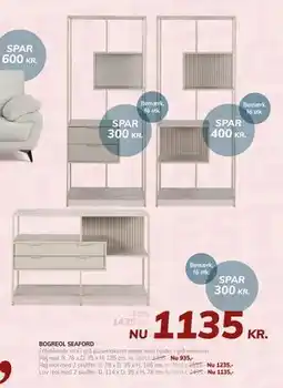 Daells Bolighus BOGREOL SEAFORD tilbud