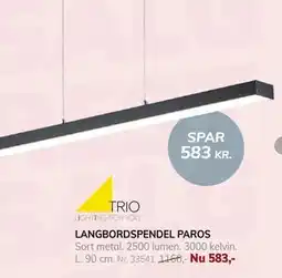 Daells Bolighus LANGBORDSPENDEL PAROS tilbud