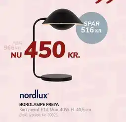 Daells Bolighus BORDLAMPE FREYA tilbud