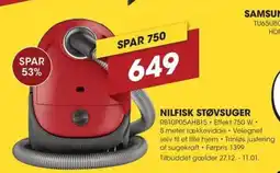 Punkt1 Nilfisk støvsuger tilbud