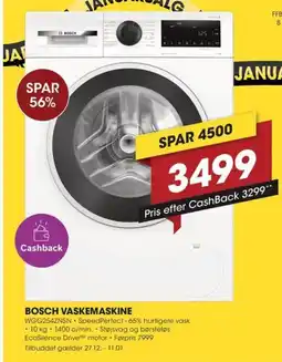 Punkt1 Bosch vaskemaskine tilbud