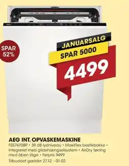 Punkt1 Aeg int. opvaskemaskine tilbud