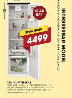 Punkt1 Aeg int. fryseskab tilbud