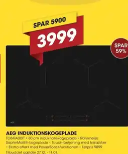 Punkt1 Aeg induktionskogeplade tilbud