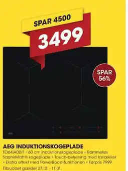 Punkt1 Aeg induktionskogeplade tilbud