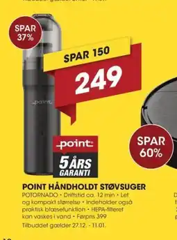 Punkt1 Point robotstøv.uger tilbud