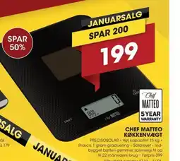 Punkt1 Chef matteo køkkenvægt tilbud