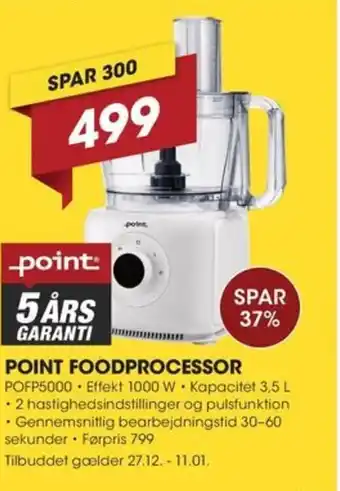 Punkt1 Point foodprocessor tilbud