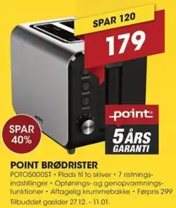 Punkt1 Point brødrister tilbud