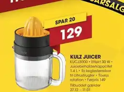 Punkt1 Kulz juicer tilbud