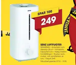 Punkt1 Senz luftfugter tilbud