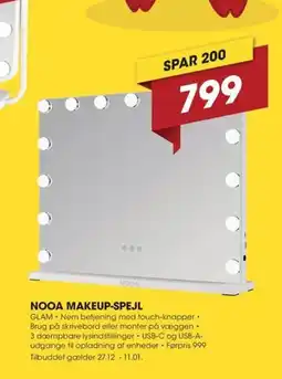 Punkt1 Nooa makeup-spejl tilbud