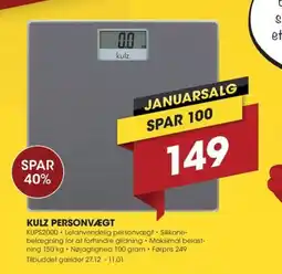 Punkt1 Kulz personvægt tilbud